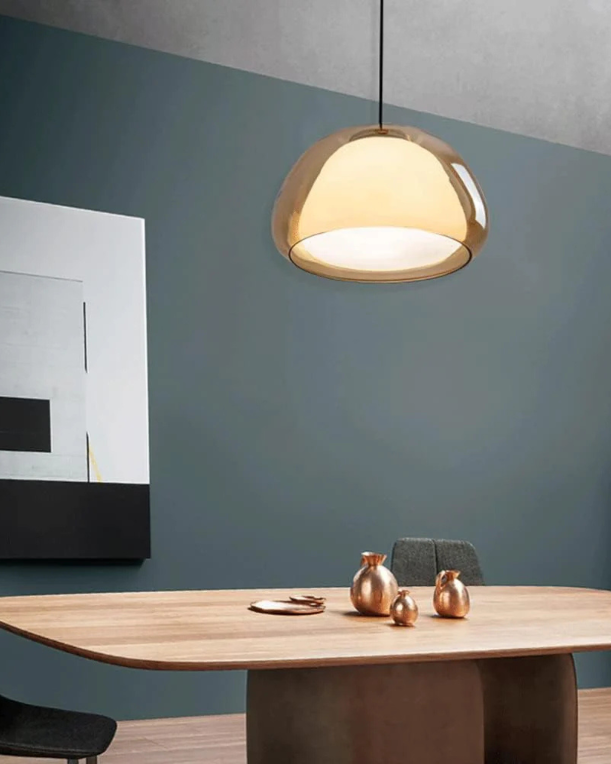 Translucent Encapsulated Dome Pendant Lamp