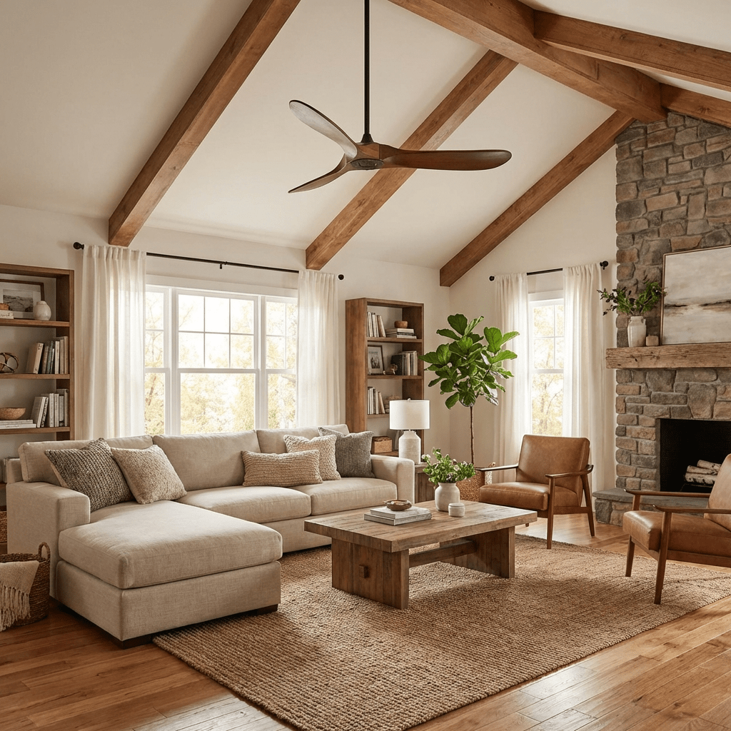 Aerodynamic Indoor Ceiling Fan