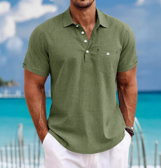 Collared Short Sleeve Shirt