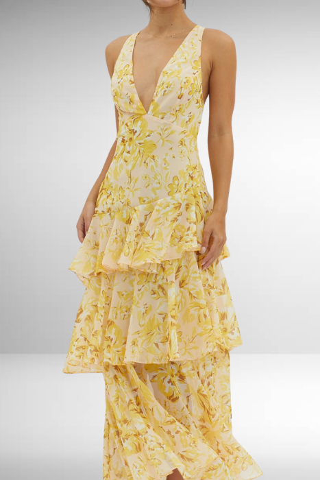 Layered Patterned Dress