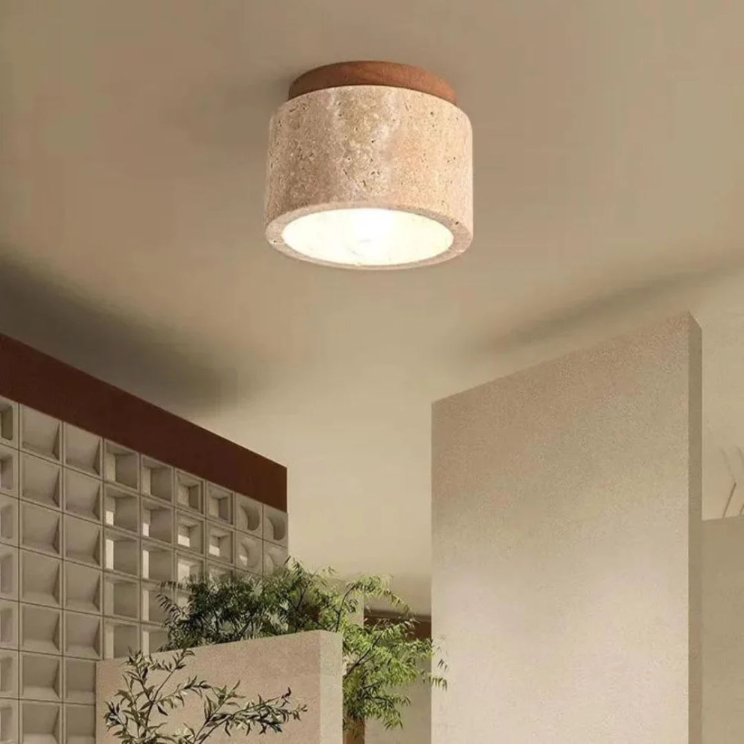 Cylindrical Flush Mount Ceiling Light