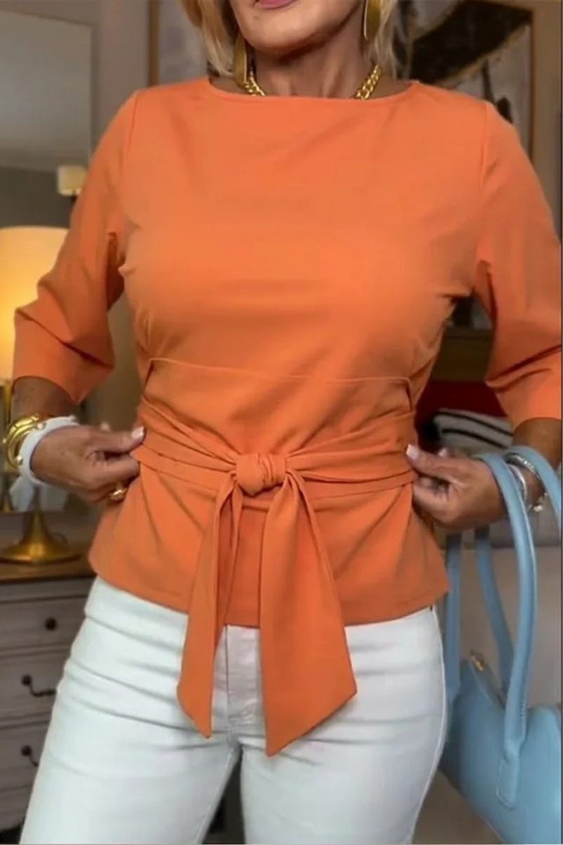Draped Wide Ruched Structured Plain Straight Top