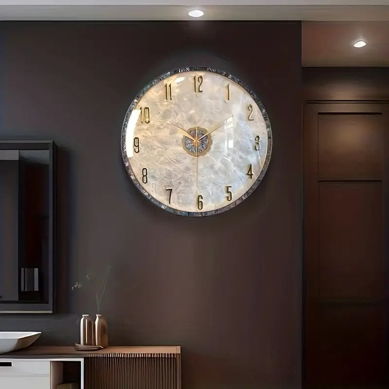 Flat-Face Round Wall Clock