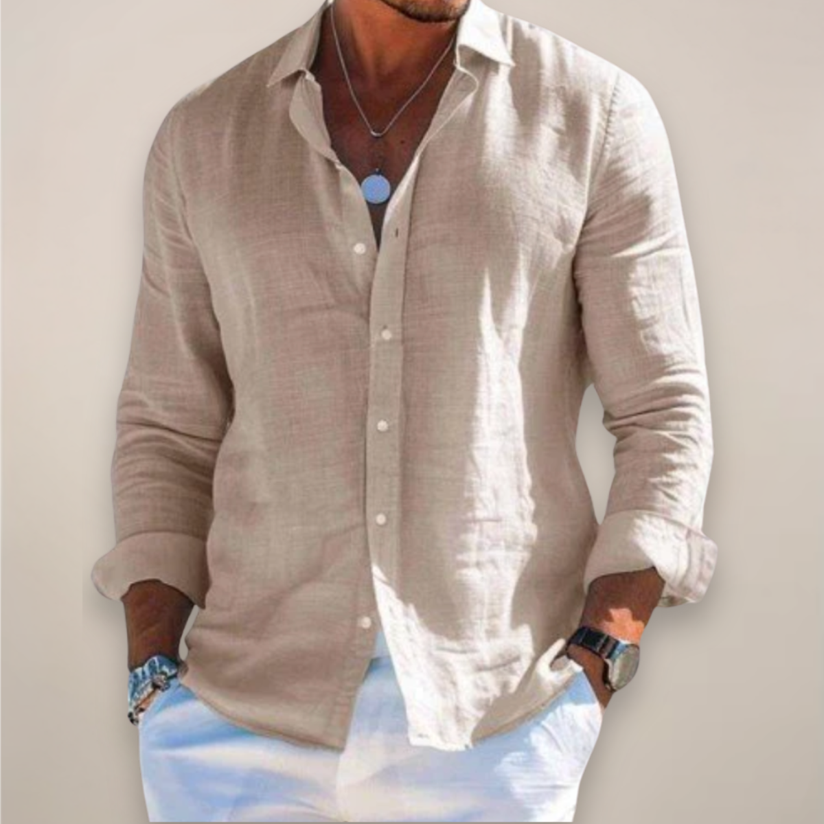 Textured Button Front Curved Hem Long Sleeve Shirt