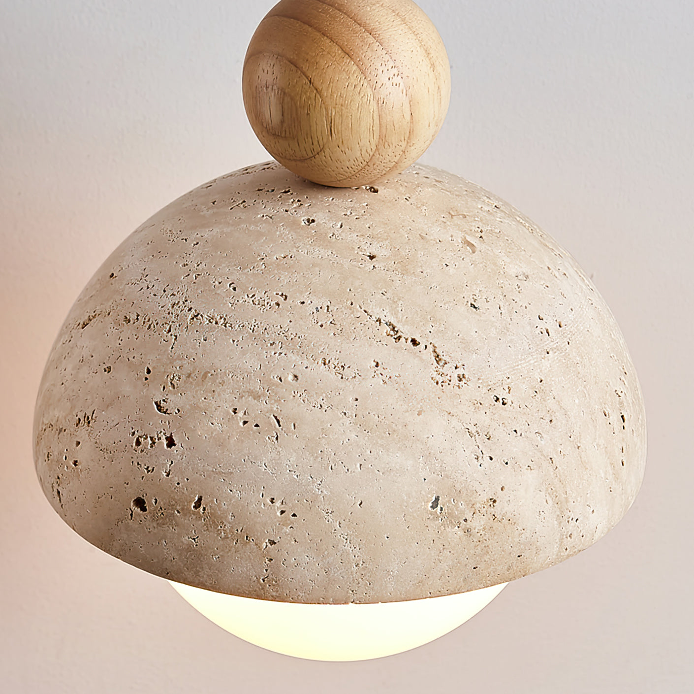 Dome Shade Pendant Light with Spherical Bulb