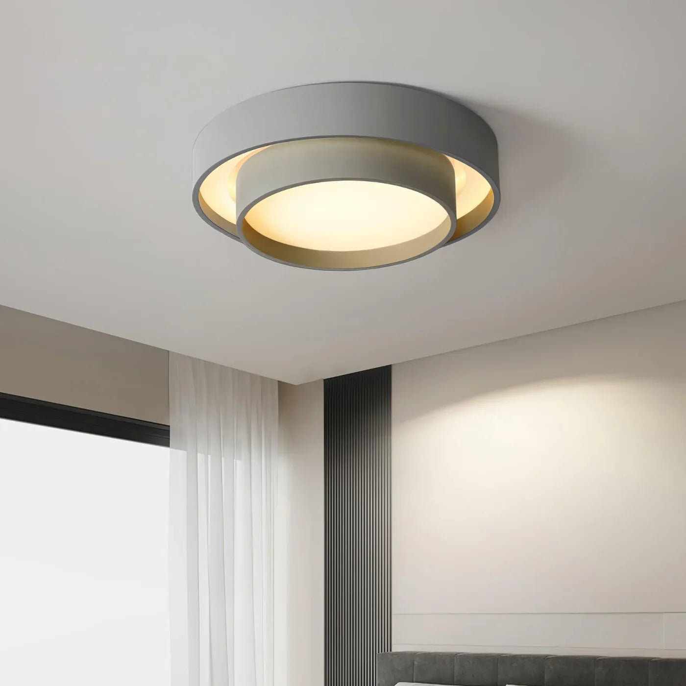 Flush Mount Round Ceiling Lamp