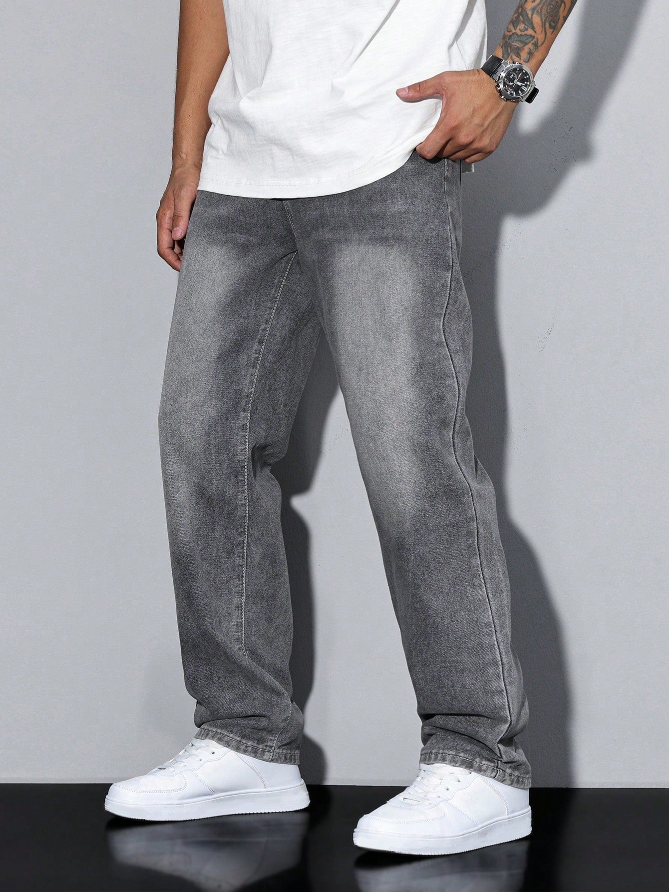 Washed Denim Trouser for Men