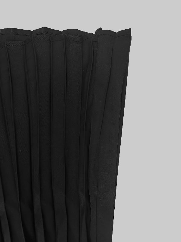 Cape Layered Pleated Round High Maxi Dress