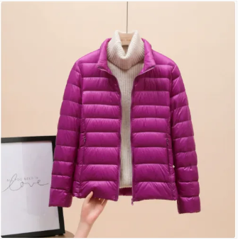 Hooded Lightweight Quilted Puffer Jacket For Women