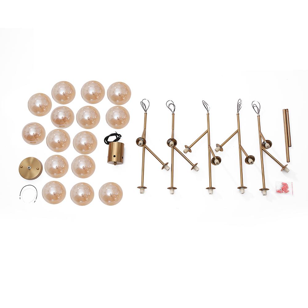 Asymmetrical Branching Chandelier