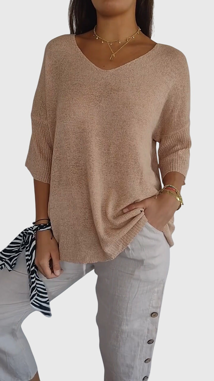Oversized Three Quarter Blouse