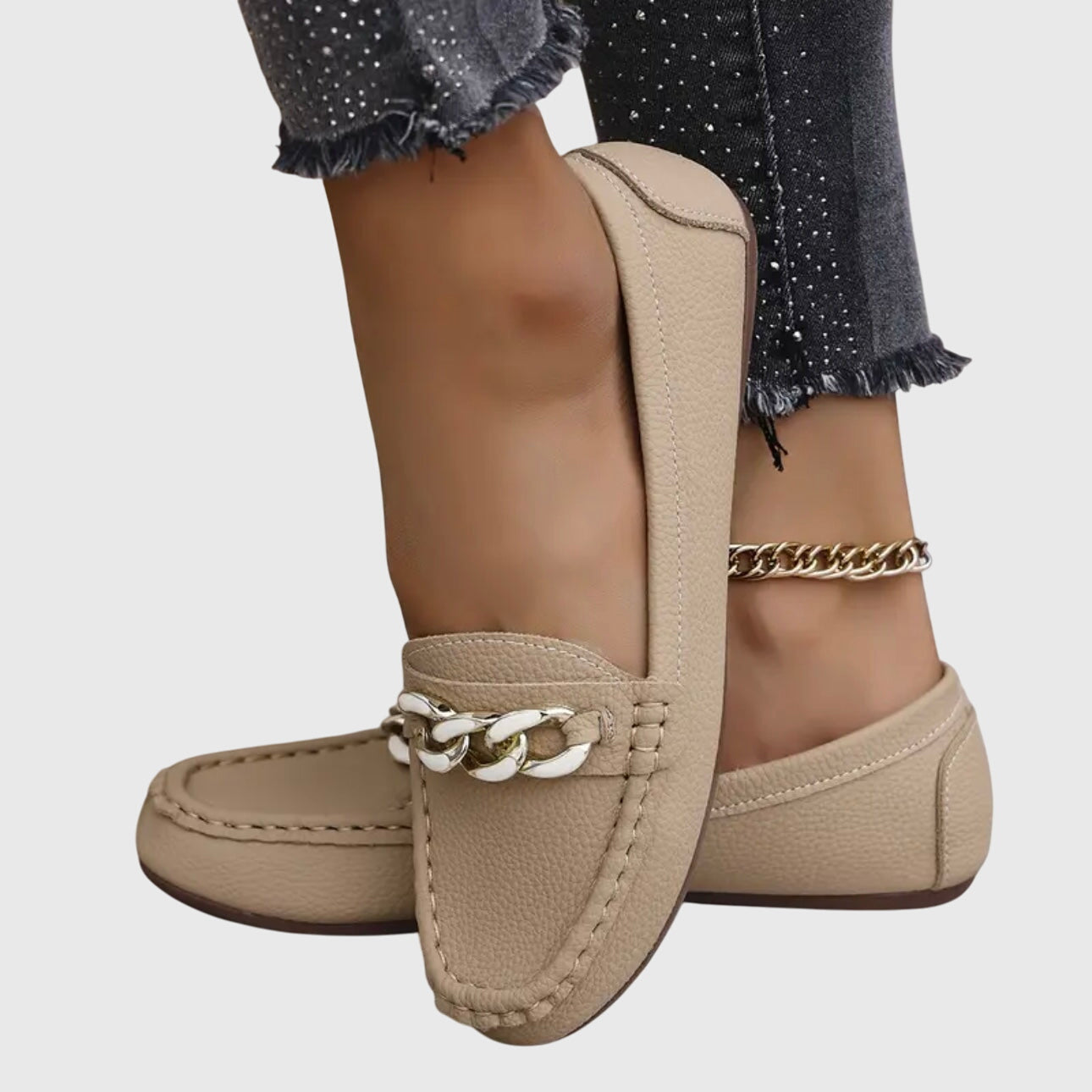 Round Toe Slip On Loafers