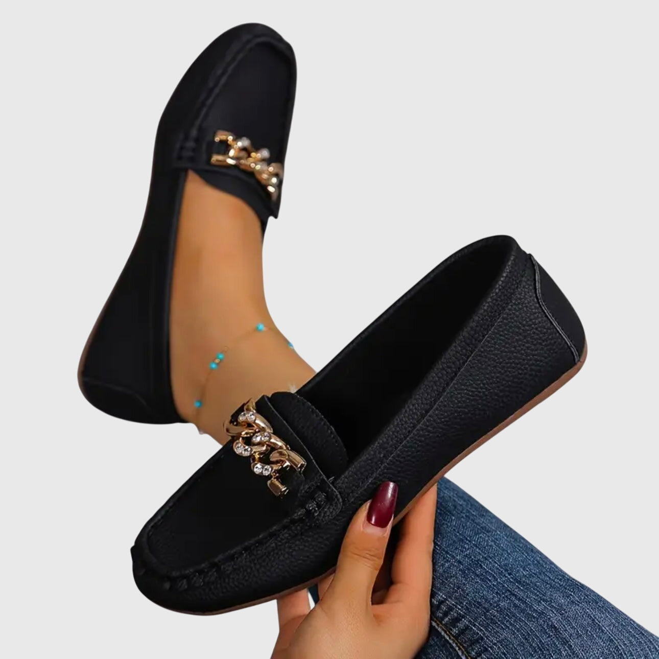 Round Toe Slip On Loafers
