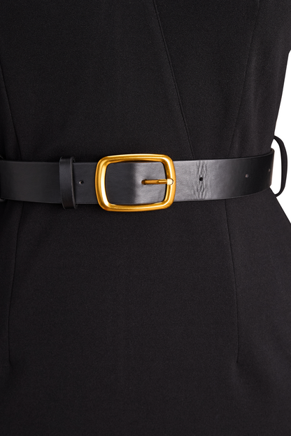 Surplice Belted Sheath Dress