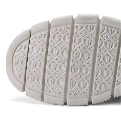 Textured Laced Paneled Ridged Low Sneakers