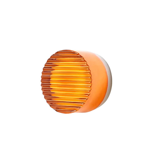 Ribbed Circular Wall Light