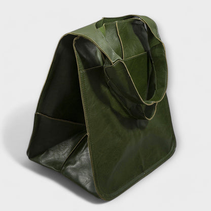 Pocketed Slouchy Oversized Structured Stitched Folded Bag