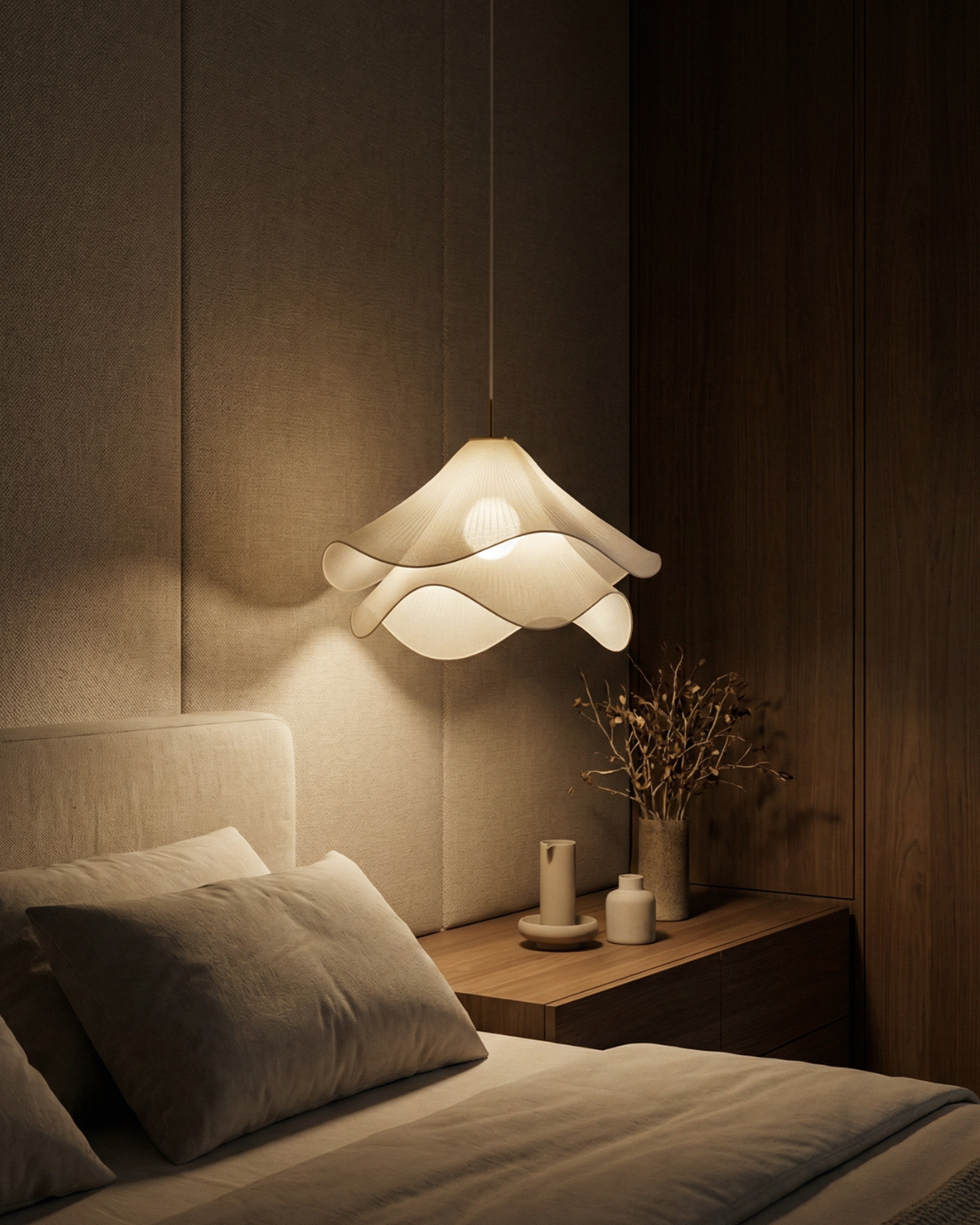 Layered Petal Pendant Lamp