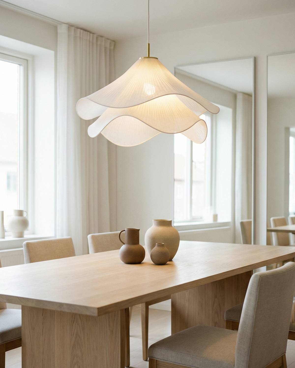 Layered Petal Pendant Lamp