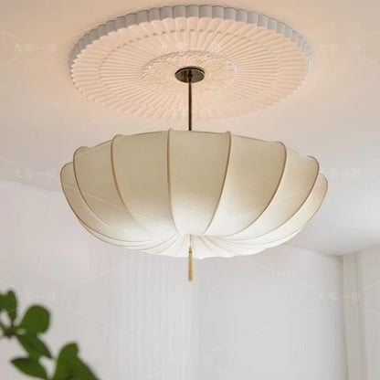 Scalloped Umbrella Silhouette Pendant Lamp