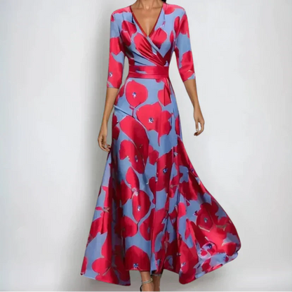 Floral Printed Wrap Dress