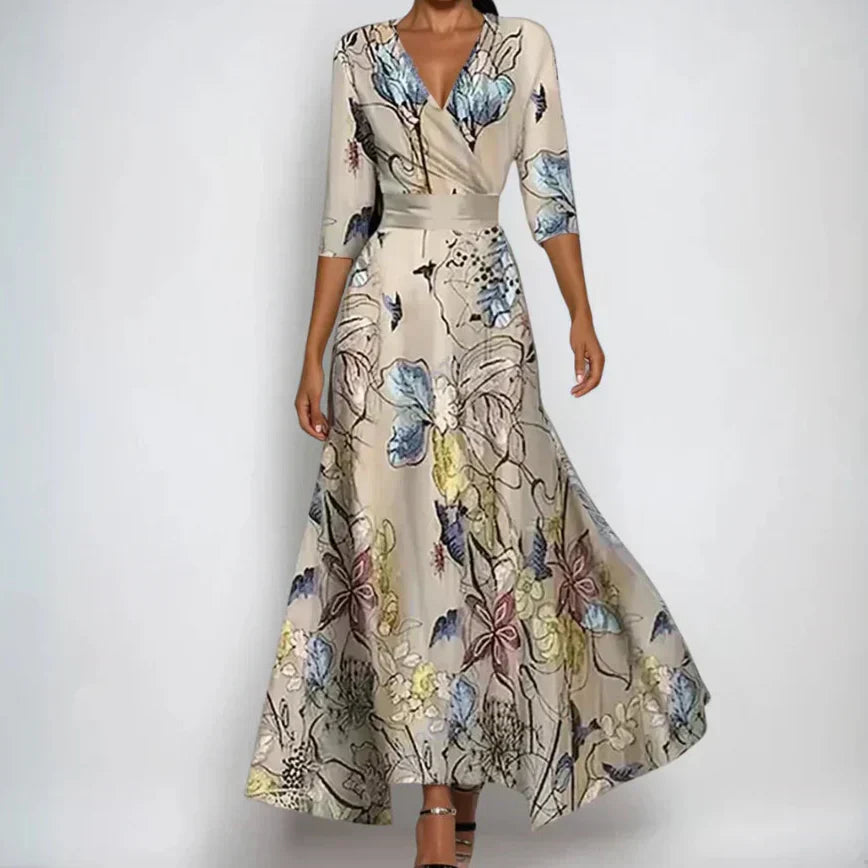 Floral Printed Wrap Dress