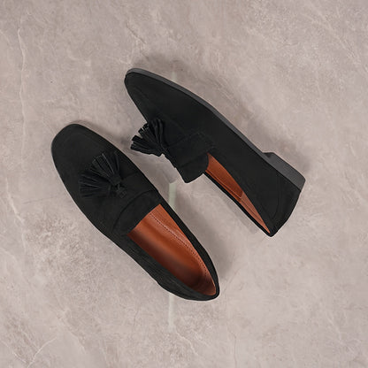 Women's Tasselled Round Toe Flat Loafers