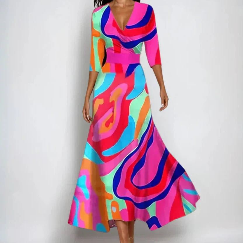 Floral Printed Wrap Dress