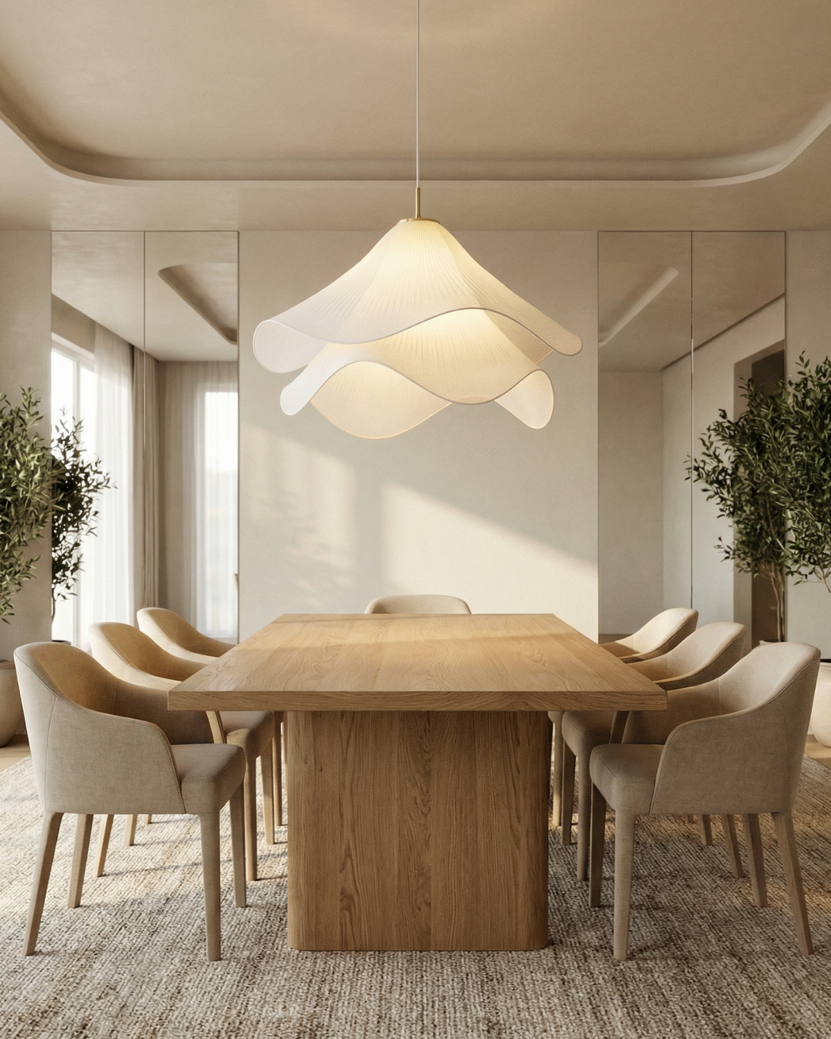 Layered Petal Pendant Lamp