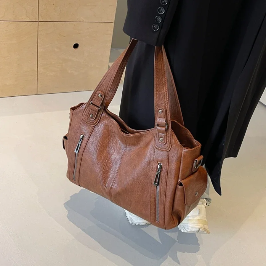 Slouchy Multi Pocket Shoulder Bag