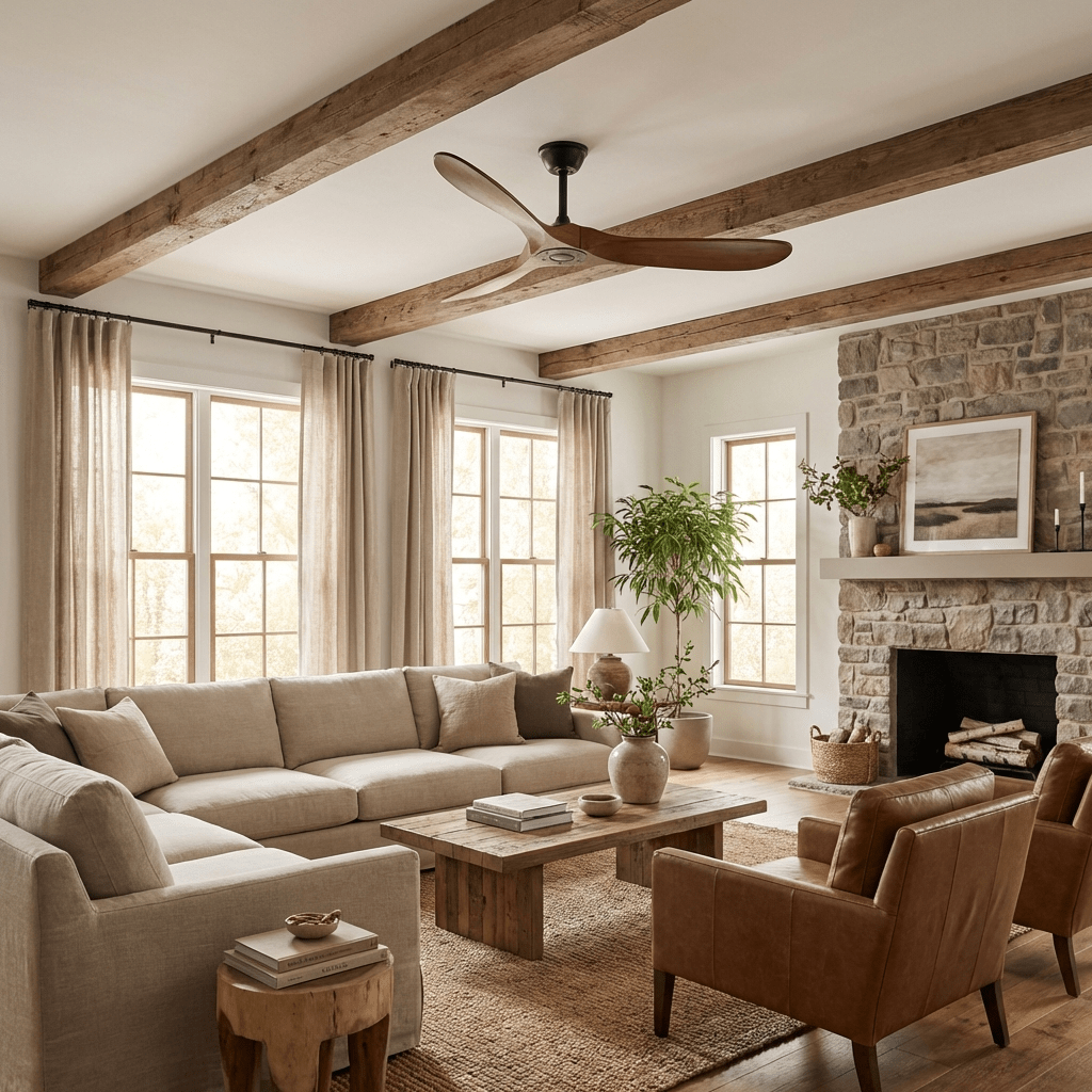 Aerodynamic Indoor Ceiling Fan