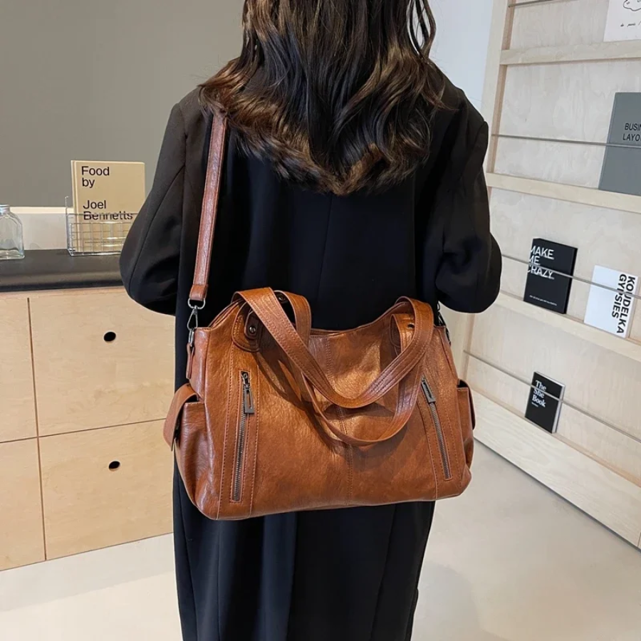 Slouchy Multi Pocket Shoulder Bag
