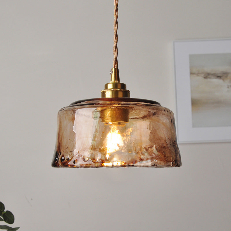 Hammered Drum Pendant Light