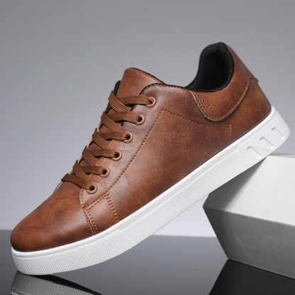 Seamed Padded Rounded Thick Flat Sneakers