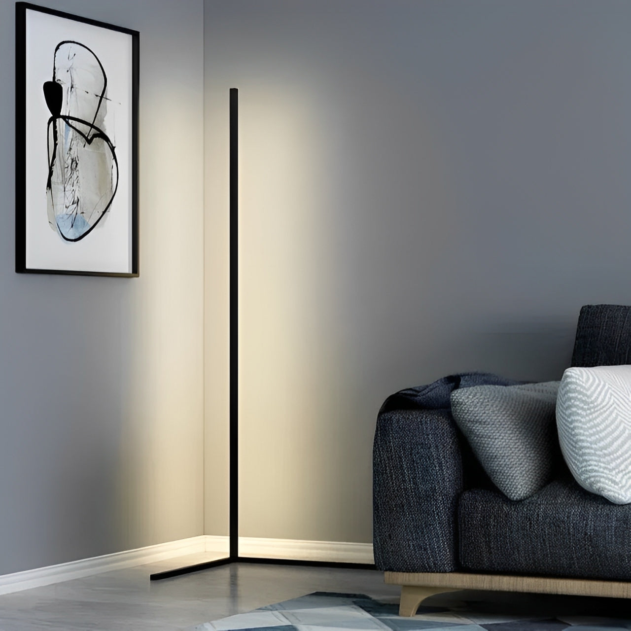 Slim Vertical Bar Floor Lamp