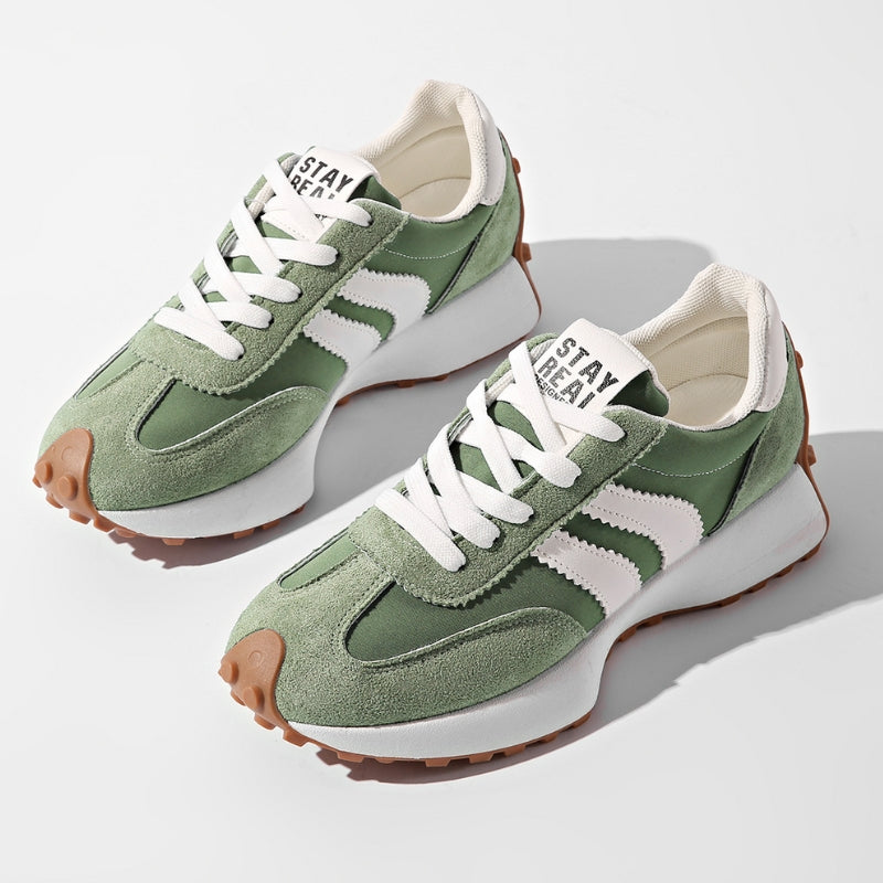 Low Top Textured Paneled Lace Up Sneakers