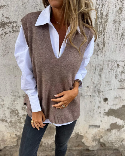 Women's V-Neck Sweater Vest
