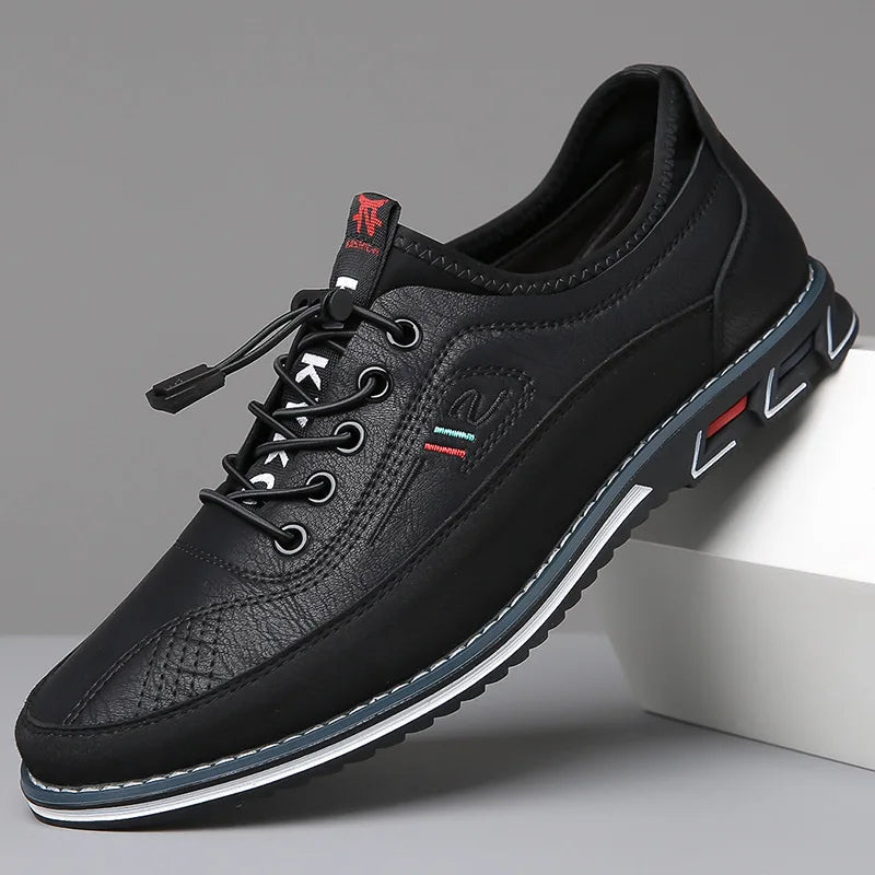 Low Top Paneled Men's Shoes