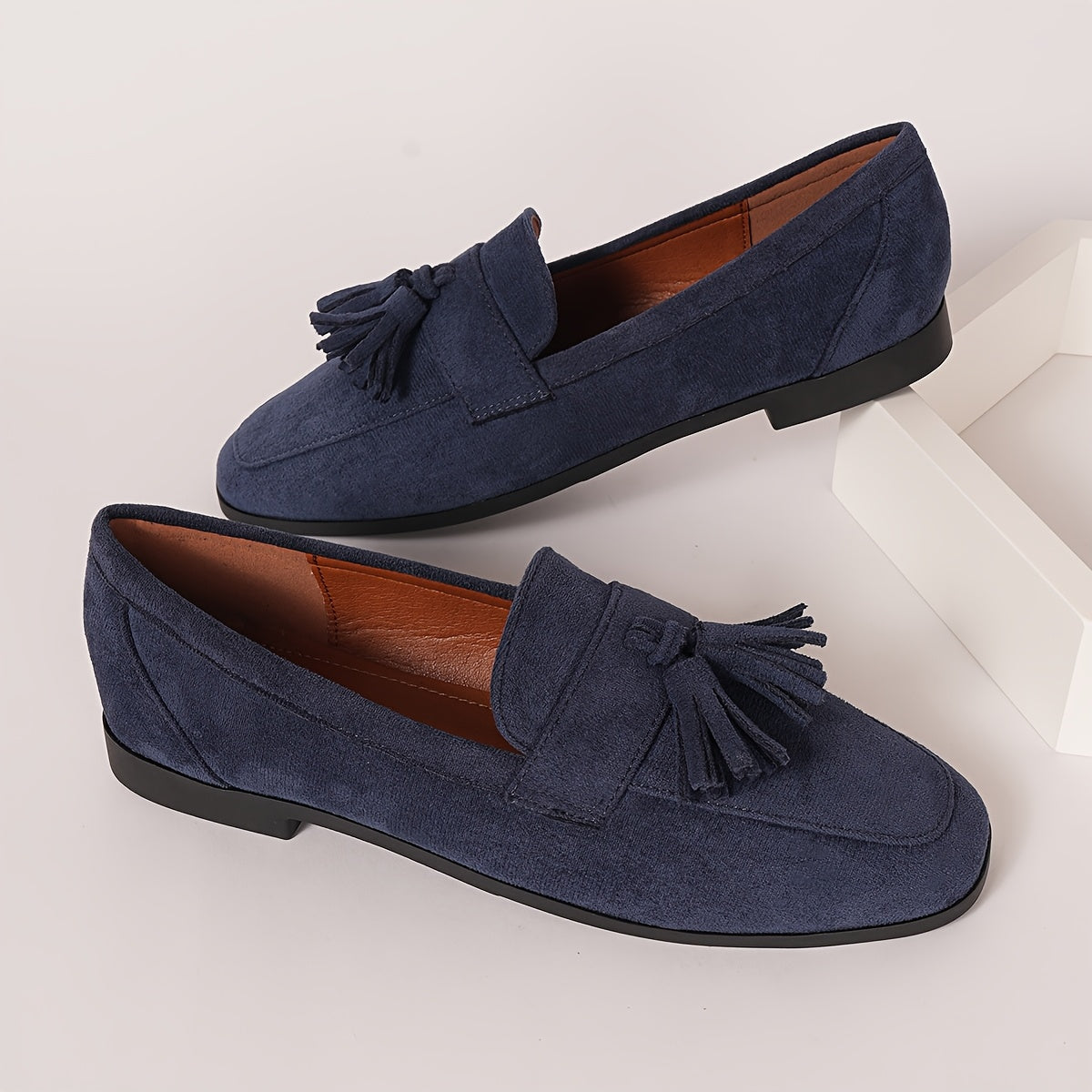 Women's Tasselled Round Toe Flat Loafers