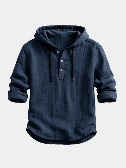 Hooded Drawstring Shirt