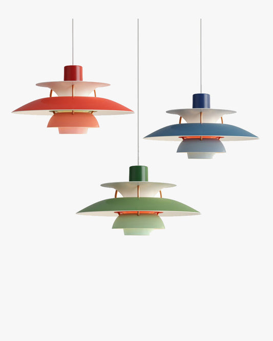 Colourful Glass Lantern Pendant Light