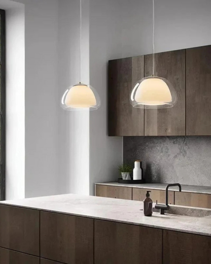 Translucent Encapsulated Dome Pendant Lamp