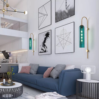 Vertical Gooseneck Wall Light