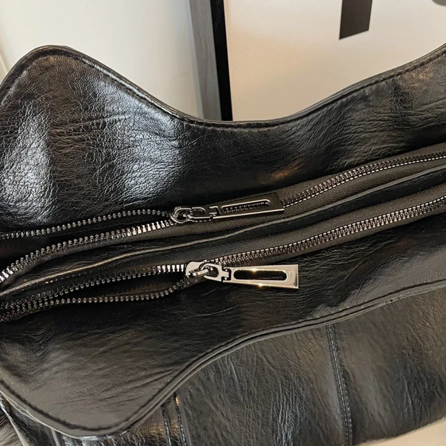 Slouchy Multi Pocket Shoulder Bag