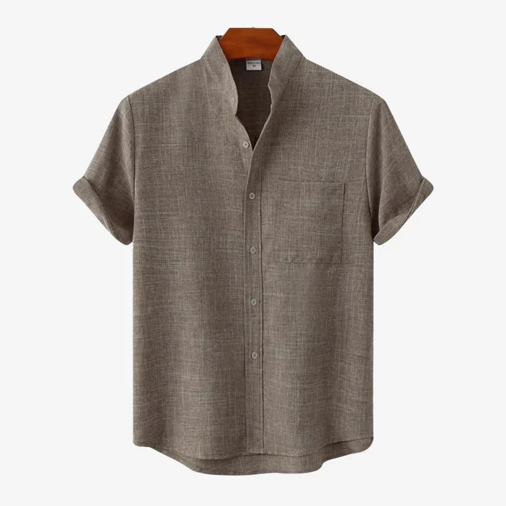 Short Sleeve Banded Pocket Shirts