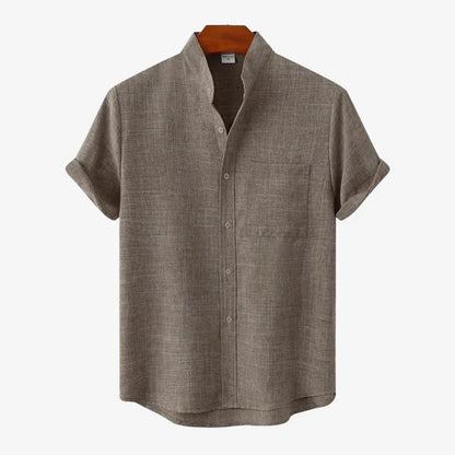 Short Sleeve Banded Pocket Shirts
