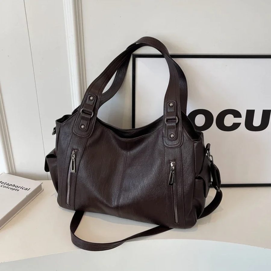 Slouchy Multi Pocket Shoulder Bag