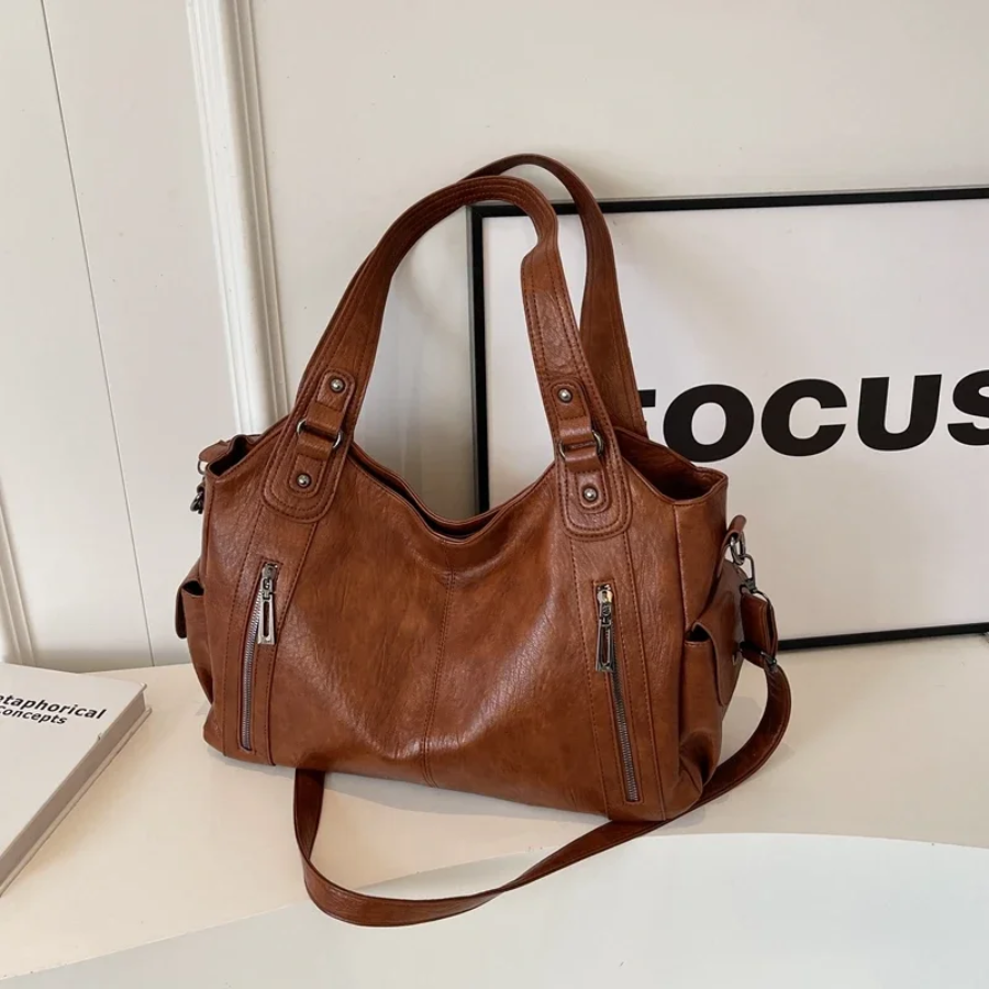 Slouchy Multi Pocket Shoulder Bag