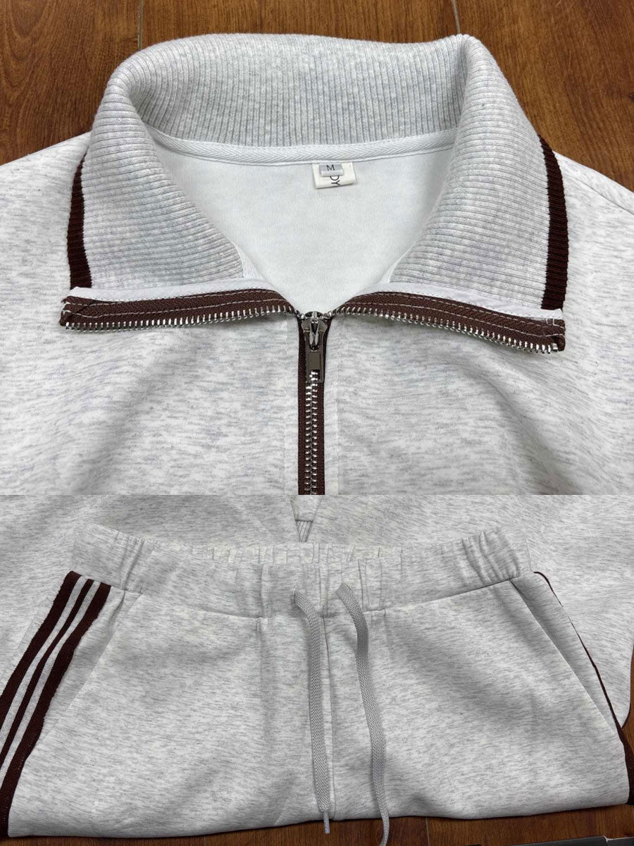 Banded Cuffed Dropped Slouchy Straight Set