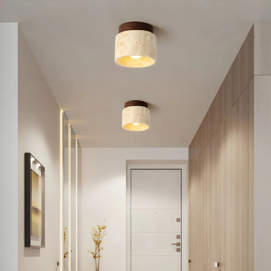 Cylindrical Flush Mount Ceiling Light